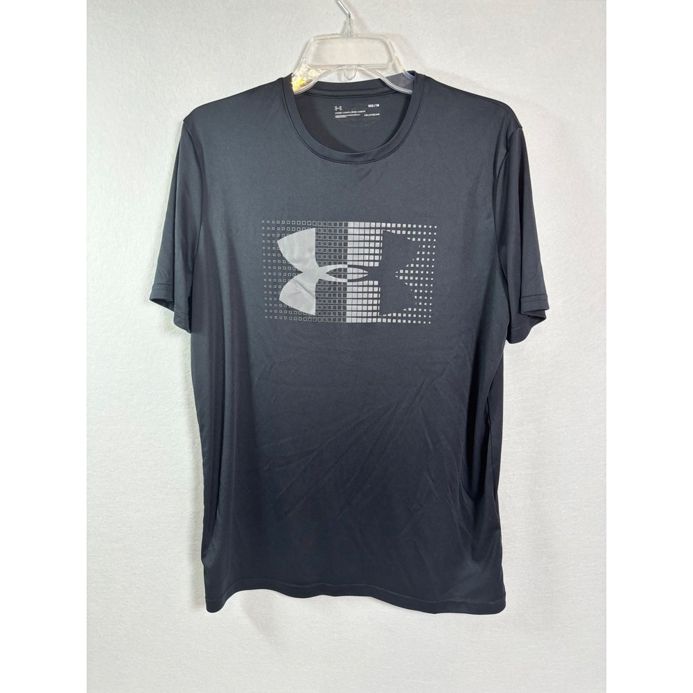 Under‎ Armour Mens HeatGear Loose Fit Graphic Logo T-Shirt Black Medium